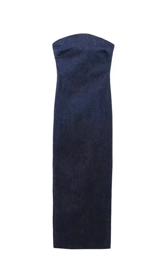 Vivica A Fox Sleek Denim Dress